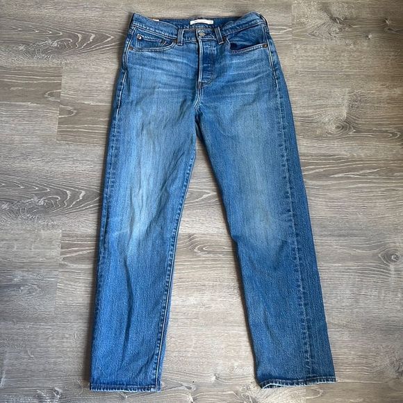 LEVI'S Wedgie Straight Ankle in Jive Sound - Picture 2 of 11